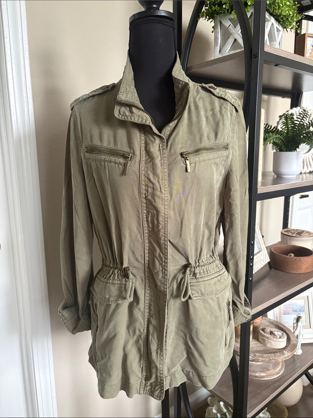 Olive Lightweight Utility Jacket